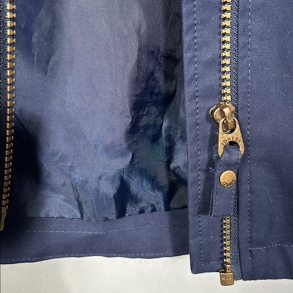 Joules Girls Navy Rain Coat size 8 years old gently used hooded - Picture 4 of 16